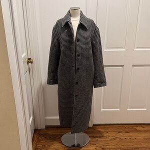 & Other Stories Chic Houndstooth Long Coat